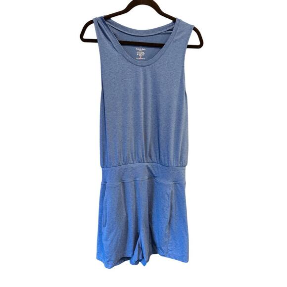 SWEATY BETTY Gary Sleeveless Romper Blue Large - Picture 2 of 11